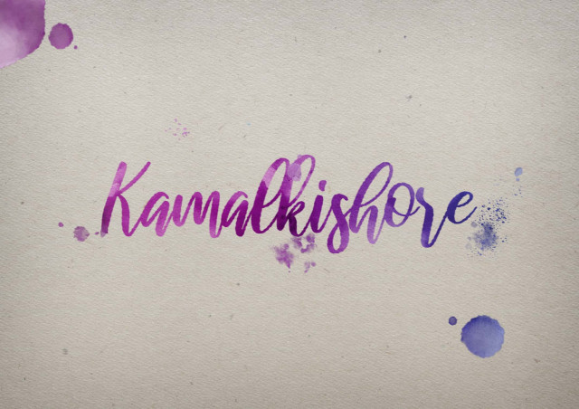 Free photo of Kamalkishore Watercolor Name DP