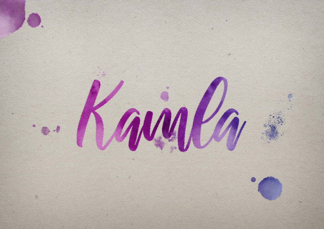 Free photo of Kamla Watercolor Name DP
