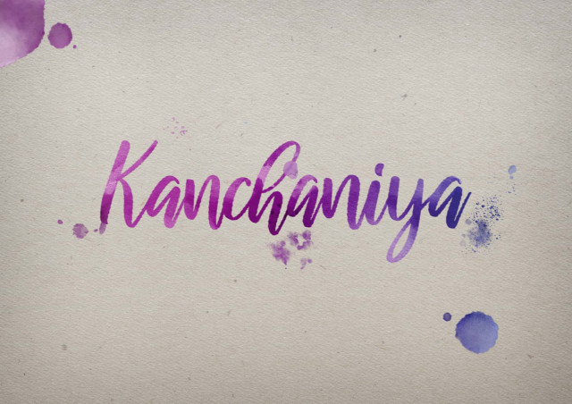 Free photo of Kanchaniya Watercolor Name DP