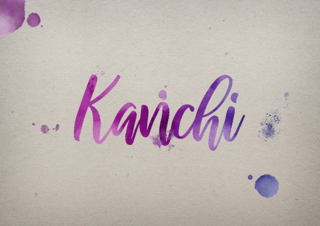 Free photo of Kanchi Watercolor Name DP