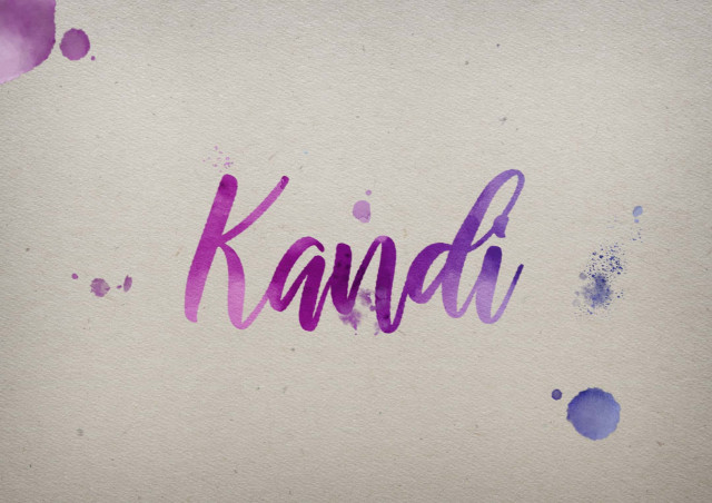 Free photo of Kandi Watercolor Name DP