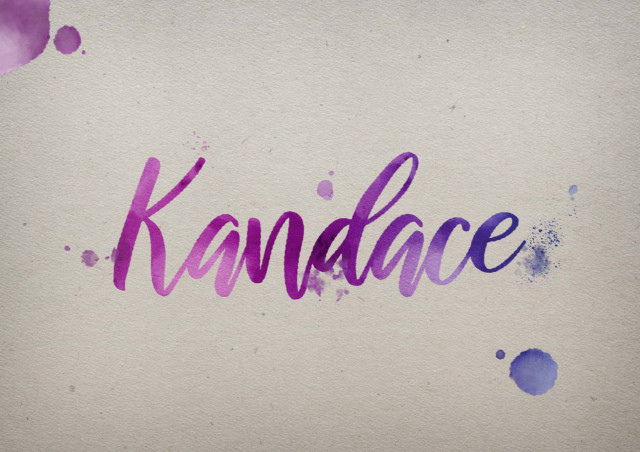 Free photo of Kandace Watercolor Name DP