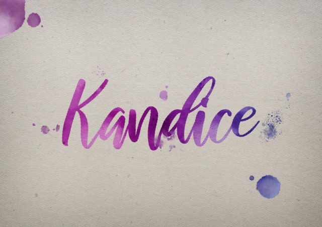 Free photo of Kandice Watercolor Name DP