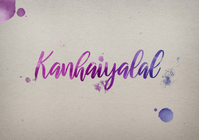 Free photo of Kanhaiyalal Watercolor Name DP