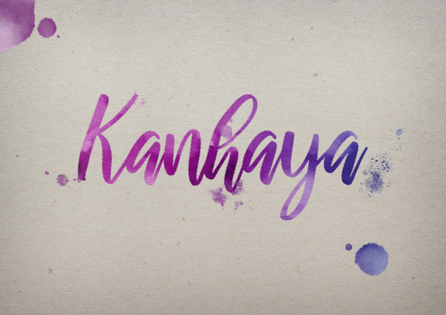 Free photo of Kanhaya Watercolor Name DP