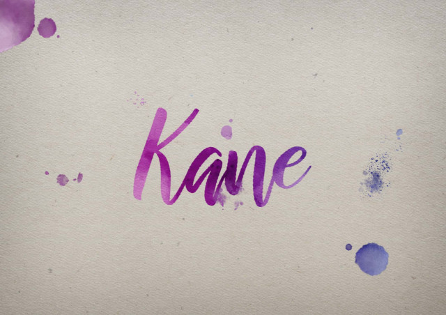 Free photo of Kane Watercolor Name DP