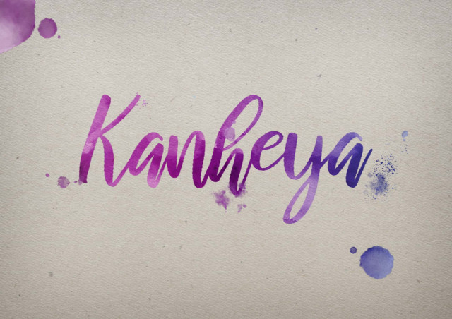 Free photo of Kanheya Watercolor Name DP
