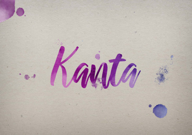 Free photo of Kanta Watercolor Name DP