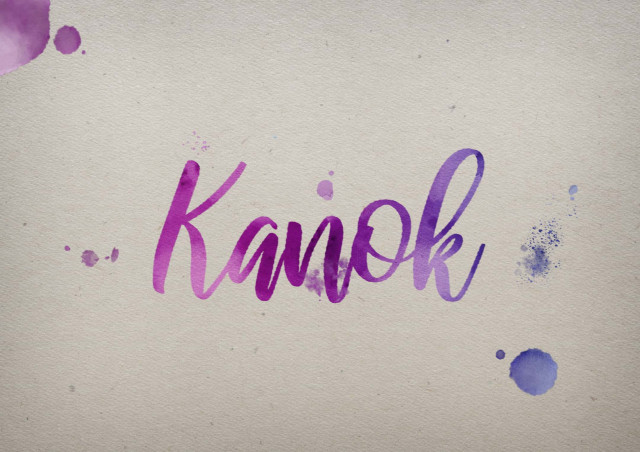 Free photo of Kanok Watercolor Name DP