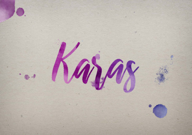 Free photo of Karas Watercolor Name DP