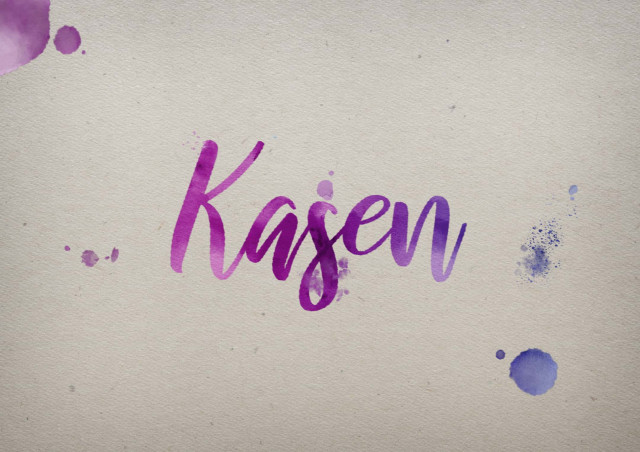 Free photo of Kasen Watercolor Name DP