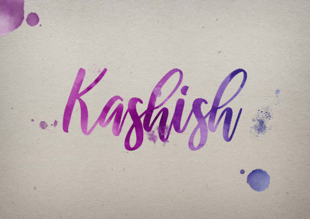 Free photo of Kashish Watercolor Name DP