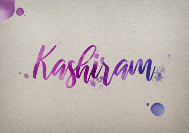 Free photo of Kashiram Watercolor Name DP