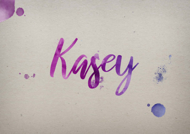 Free photo of Kasey Watercolor Name DP