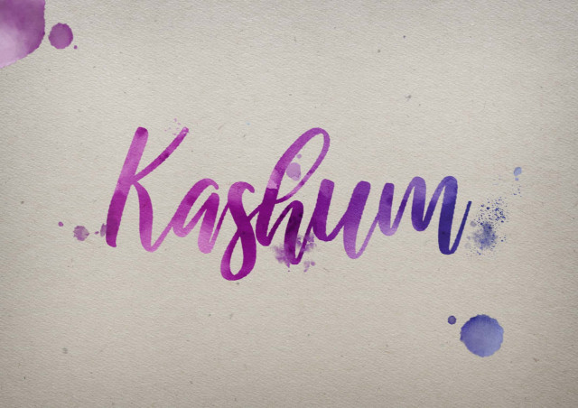 Free photo of Kashum Watercolor Name DP