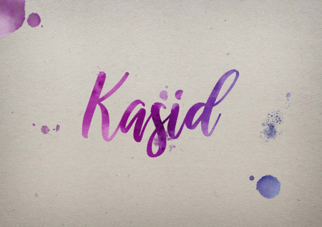 Free photo of Kasid Watercolor Name DP