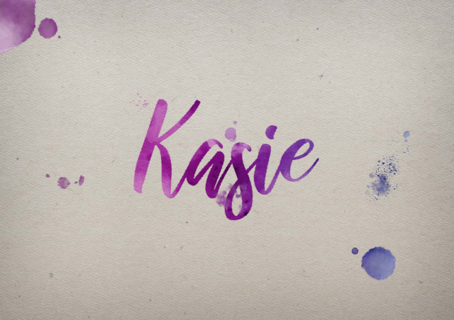Free photo of Kasie Watercolor Name DP