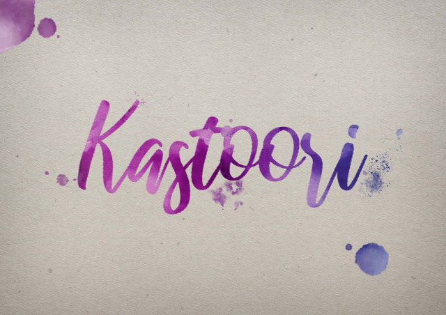 Free photo of Kastoori Watercolor Name DP
