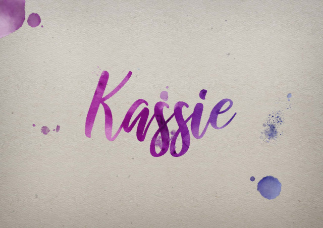 Free photo of Kassie Watercolor Name DP