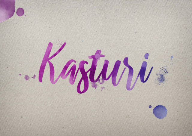Free photo of Kasturi Watercolor Name DP