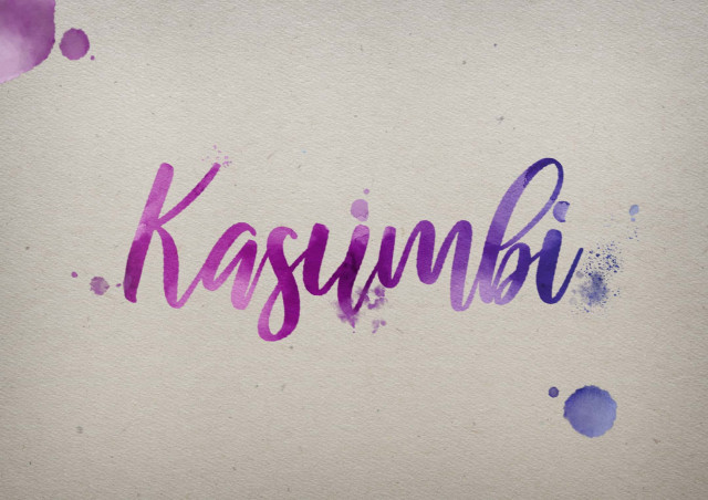 Free photo of Kasumbi Watercolor Name DP