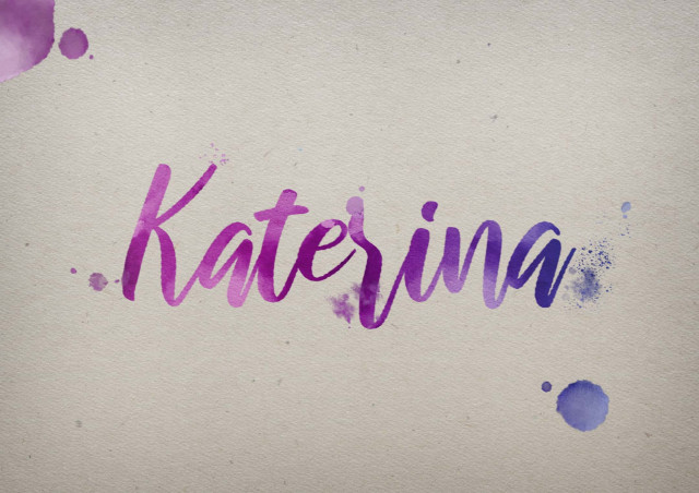 Free photo of Katerina Watercolor Name DP