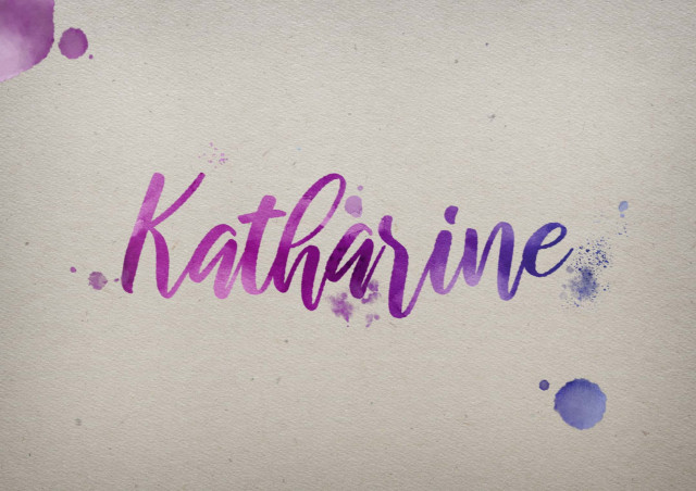 Free photo of Katharine Watercolor Name DP
