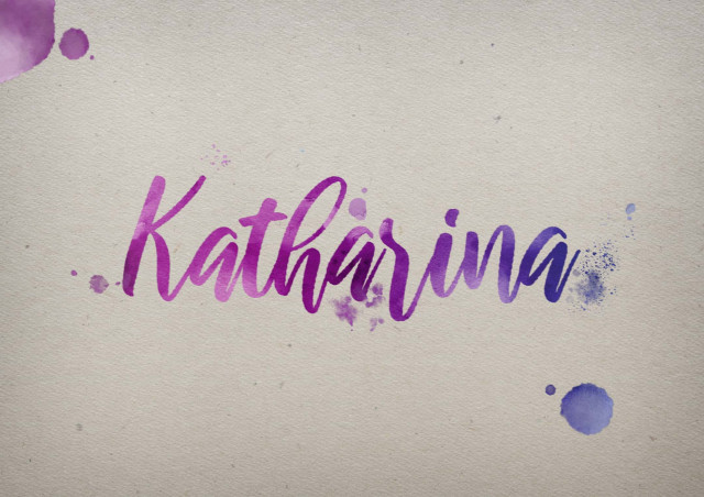 Free photo of Katharina Watercolor Name DP