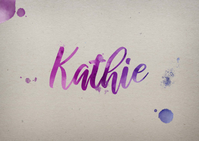 Free photo of Kathie Watercolor Name DP