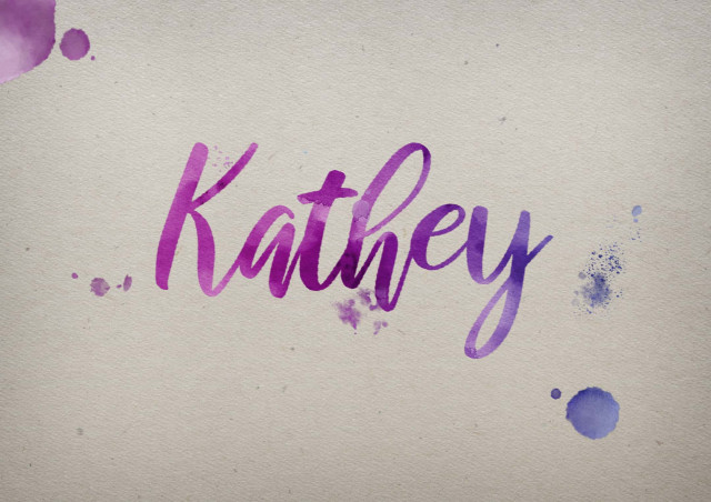 Free photo of Kathey Watercolor Name DP