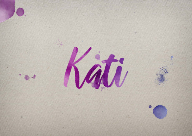 Free photo of Kati Watercolor Name DP