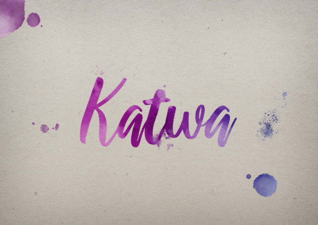 Free photo of Katwa Watercolor Name DP