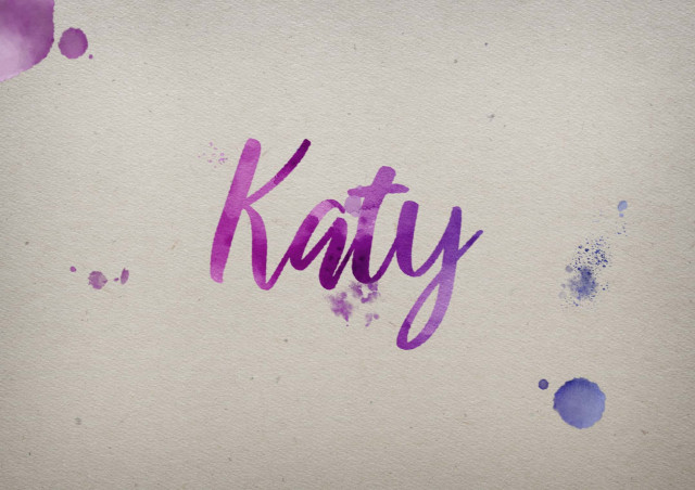 Free photo of Katy Watercolor Name DP