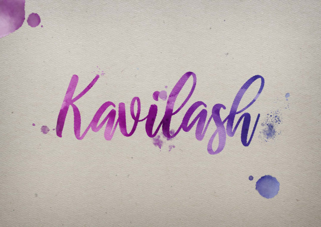 Free photo of Kavilash Watercolor Name DP