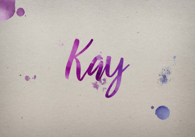 Free photo of Kay Watercolor Name DP