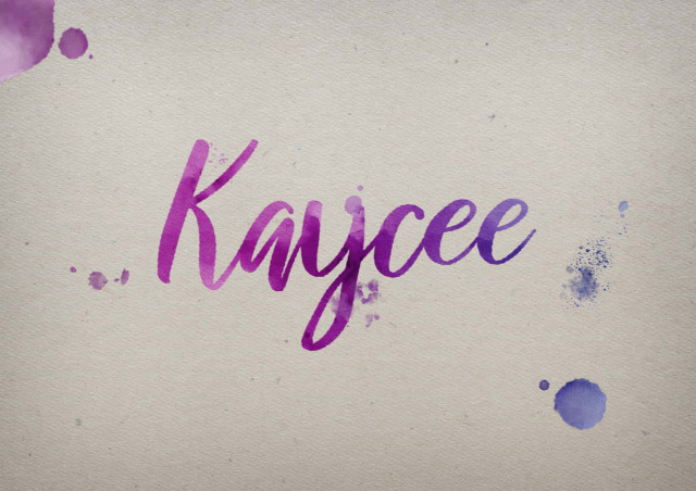 Free photo of Kaycee Watercolor Name DP