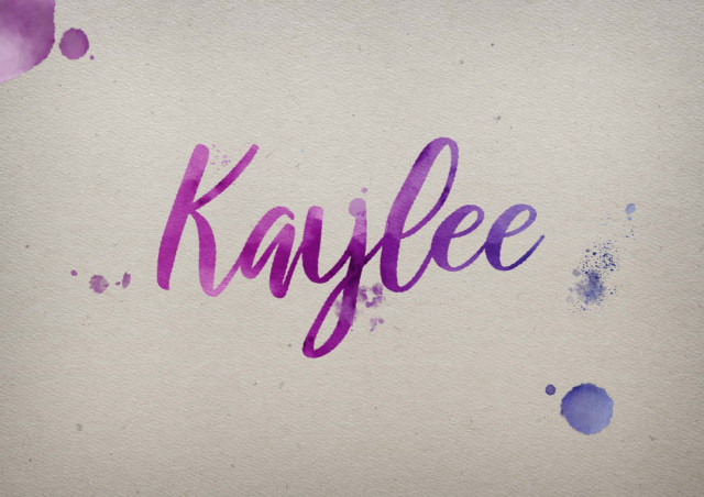 Free photo of Kaylee Watercolor Name DP