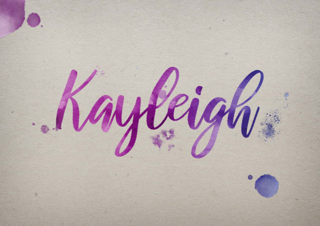 Free photo of Kayleigh Watercolor Name DP