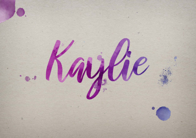 Free photo of Kaylie Watercolor Name DP