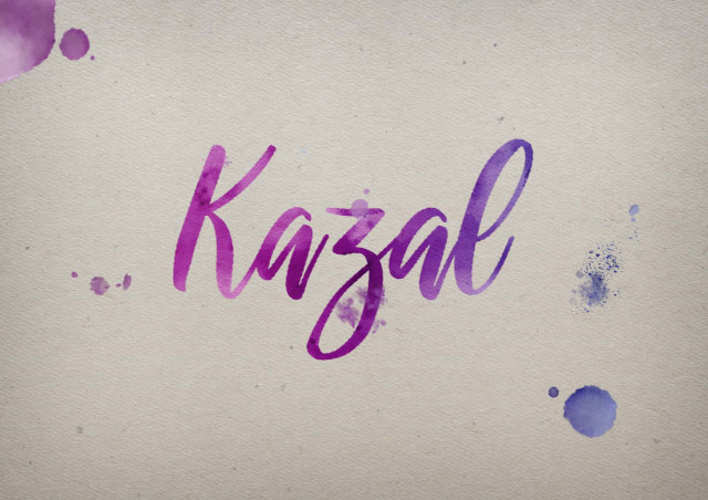 Free photo of Kazal Watercolor Name DP