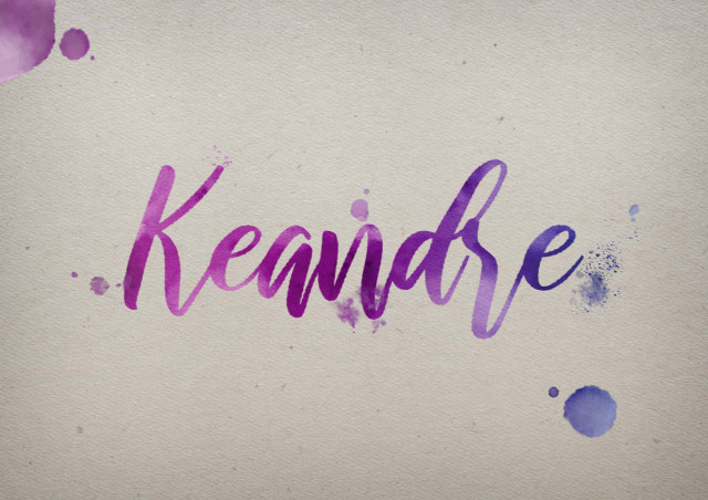 Free photo of Keandre Watercolor Name DP