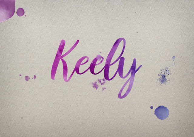 Free photo of Keely Watercolor Name DP