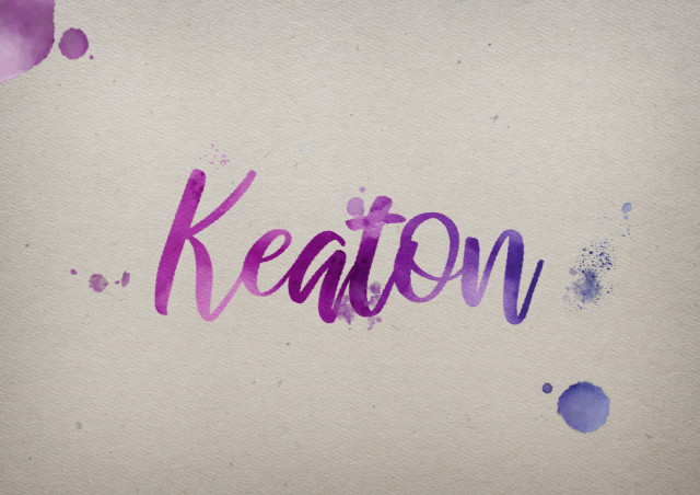 Free photo of Keaton Watercolor Name DP