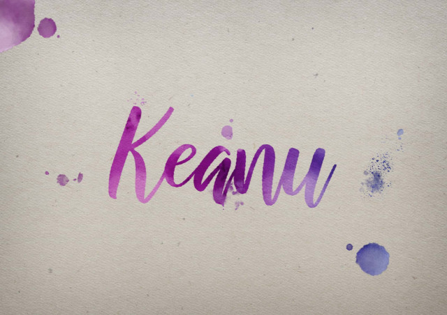 Free photo of Keanu Watercolor Name DP