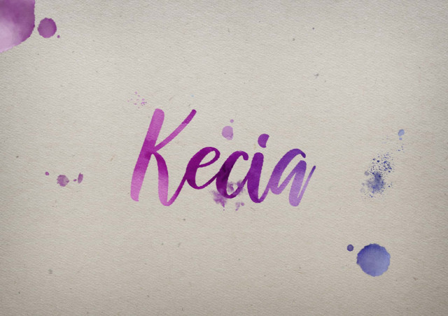 Free photo of Kecia Watercolor Name DP