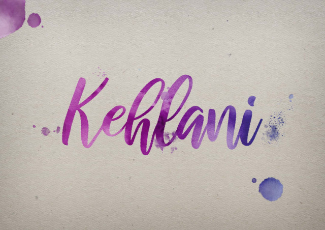 Free photo of Kehlani Watercolor Name DP