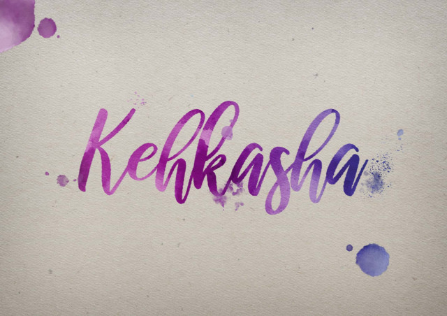 Free photo of Kehkasha Watercolor Name DP