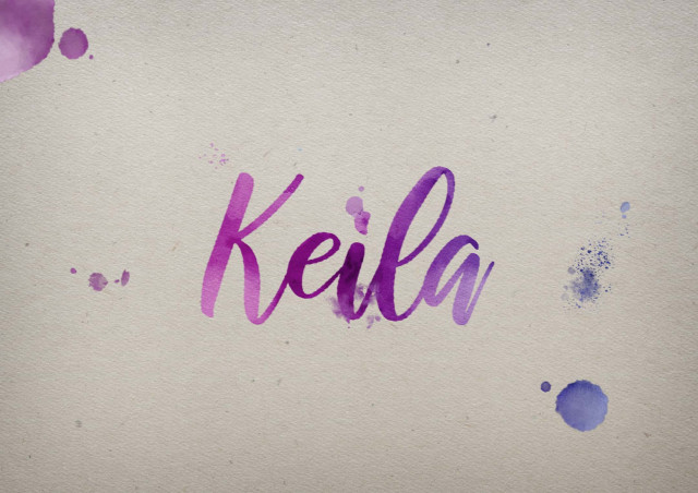 Free photo of Keila Watercolor Name DP