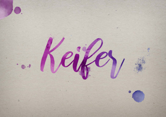 Free photo of Keifer Watercolor Name DP