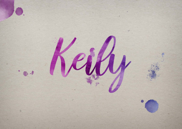 Free photo of Keily Watercolor Name DP